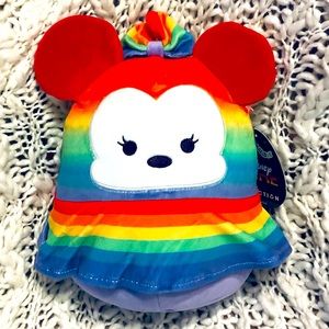 Squishmallow Minnie Mouse Vibrant Extra Soft HTF Rare Rainbow 🌈 8 “ NWT